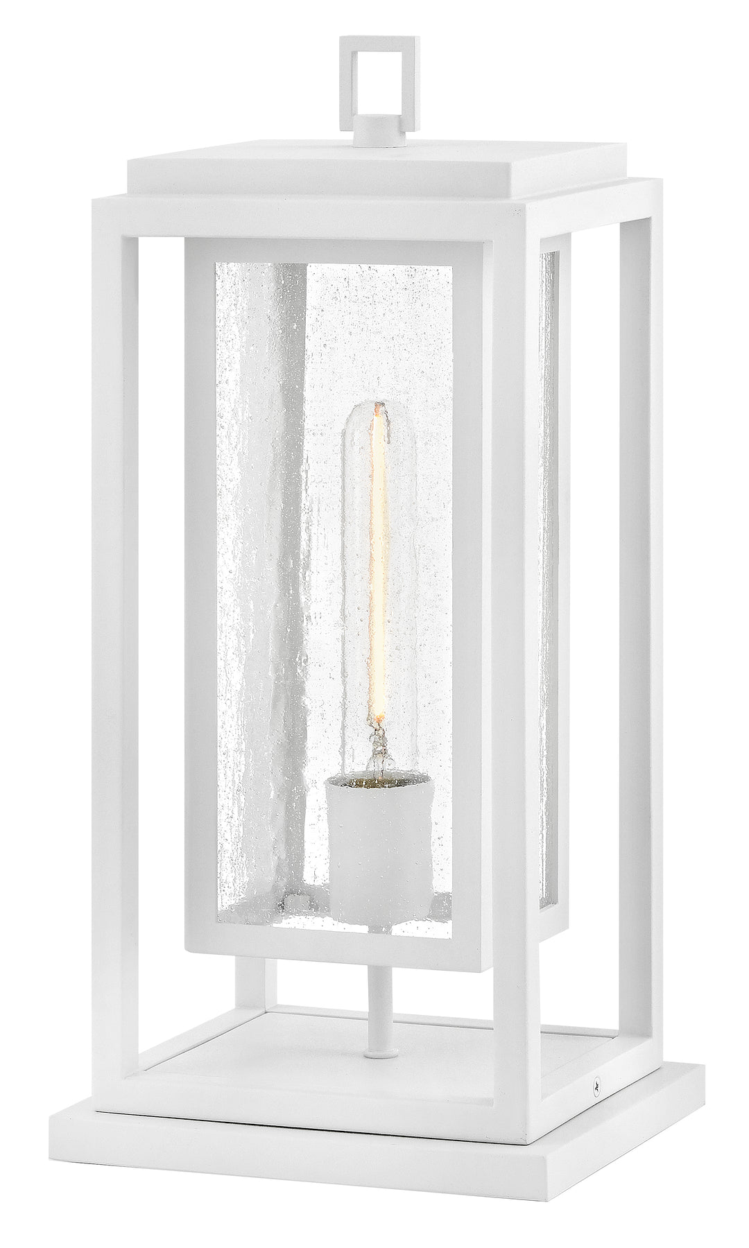 Hinkley Republic Outdoor Pier Mount Lantern Medium Pier Mount Lantern Textured White 1007TW