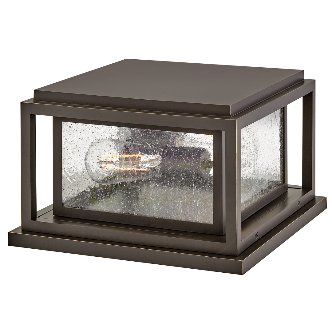 Hinkley Republic Outdoor Pier Mount Lantern Small Pier Mount Lantern Oil Rubbed Bronze 1008OZ