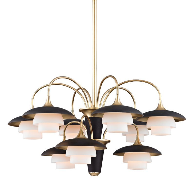 Hudson Valley Lighting Barron Chandelier Chandeliers Hudson Valley Lighting Aged Brass  