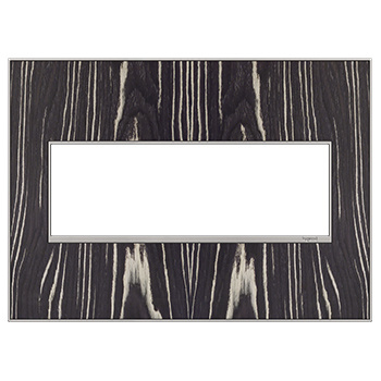 Legrand adorne Macassar 3-Gang wall plate