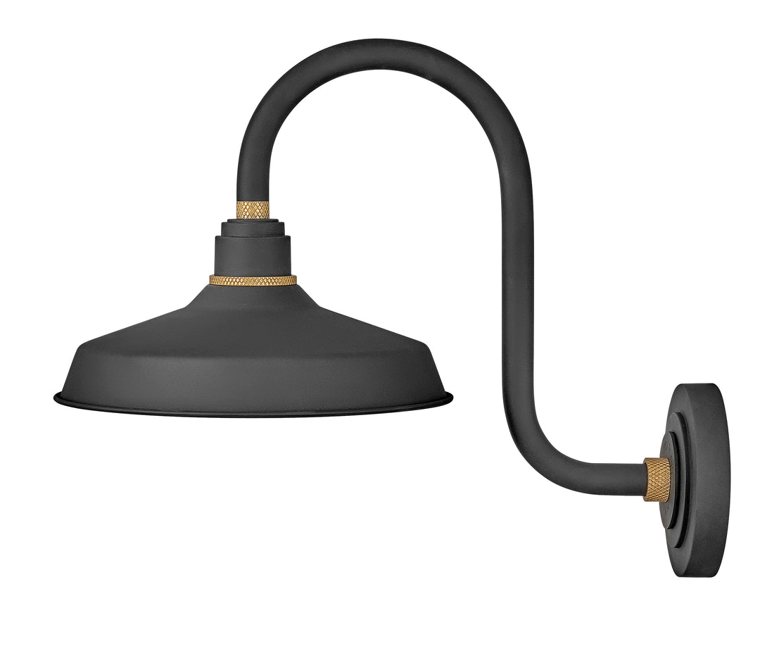 Hinkley Foundry Classic Outdoor Wall Light Medium Wall Mount Barn Light Textured Black 10362TK