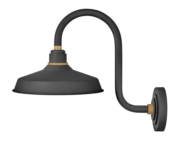 Hinkley Foundry Classic Outdoor Wall Light Medium Wall Mount Barn Light Textured Black 10362TK