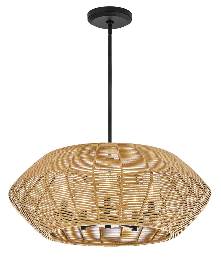 Hinkley Luca Outdoor Chandelier Medium Chandelier Black 10385BK-CML