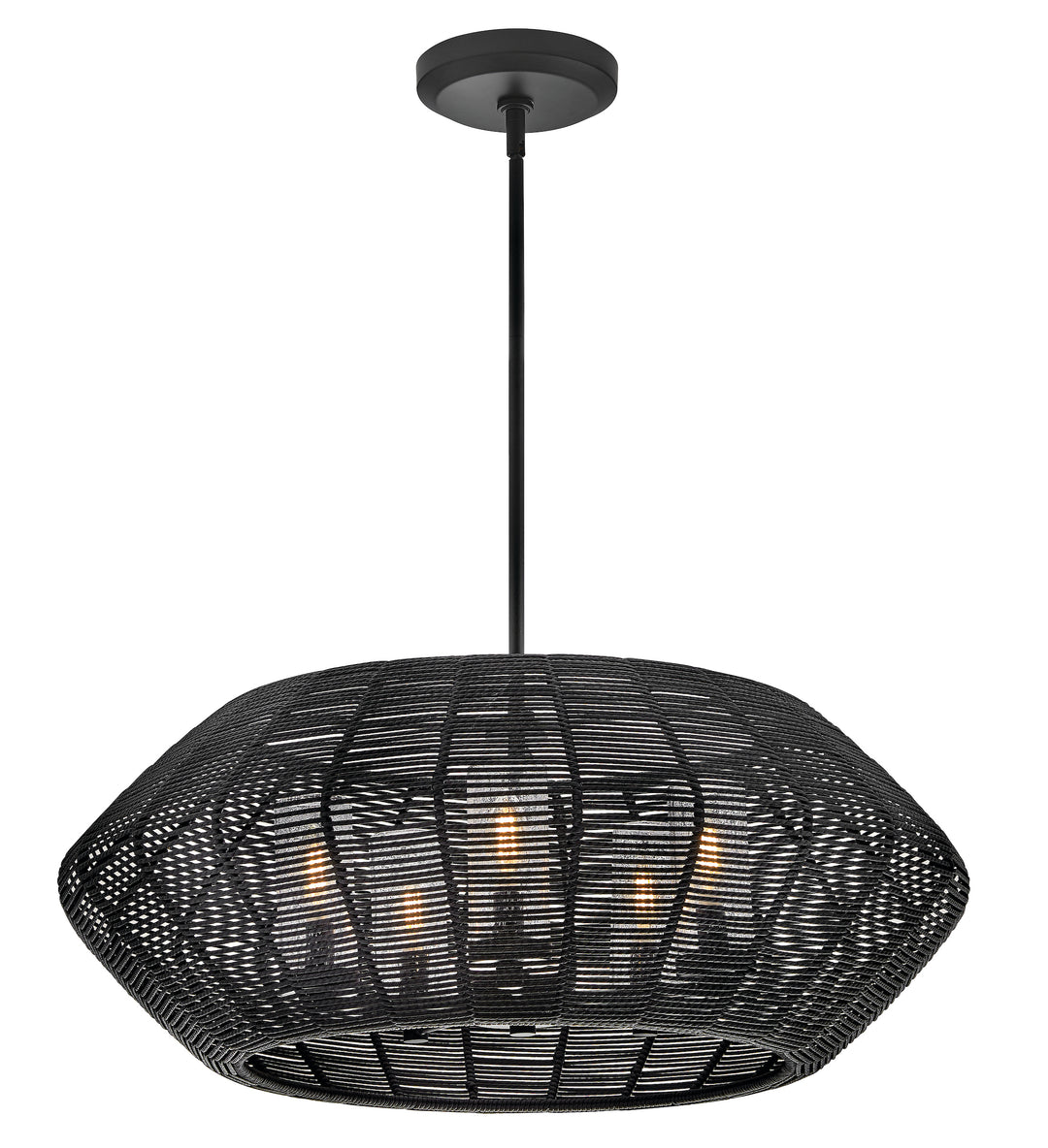 Hinkley Luca Outdoor Chandelier Medium Chandelier Black 10385BK