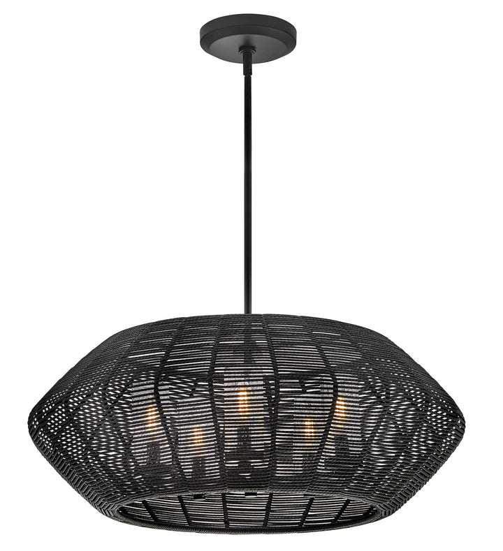 Hinkley Luca Outdoor Chandelier Medium Chandelier Black 10385BK
