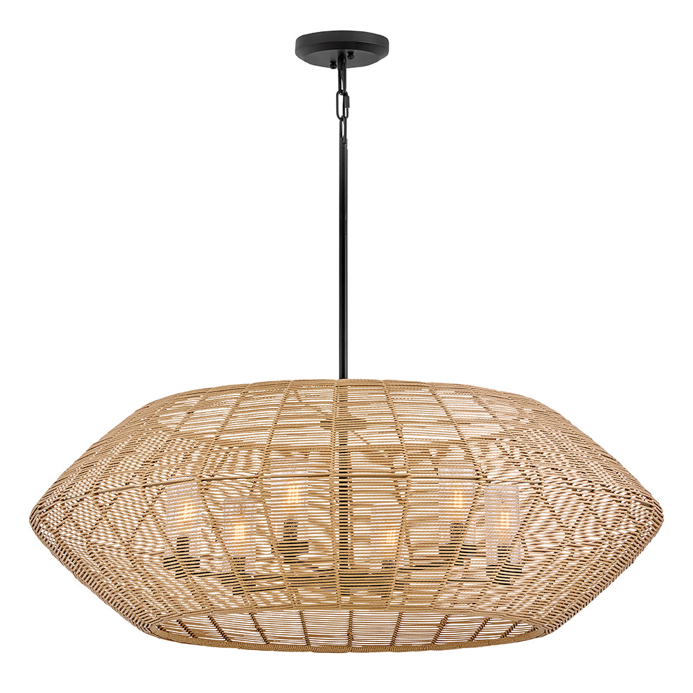 Hinkley Luca Outdoor Chandelier Large Chandelier Black 10386BK-CML