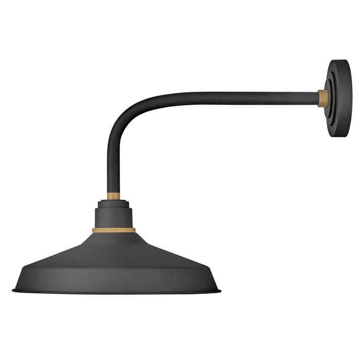 Hinkley Foundry Classic Outdoor Wall Light Large Wall Mount Barn Light Textured Black 10413TK