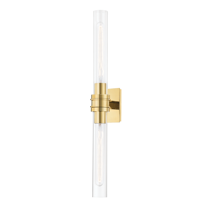 Hudson Valley Lighting Oakfield Wall Sconce Wall Sconces Hudson Valley Lighting Aged Brass  