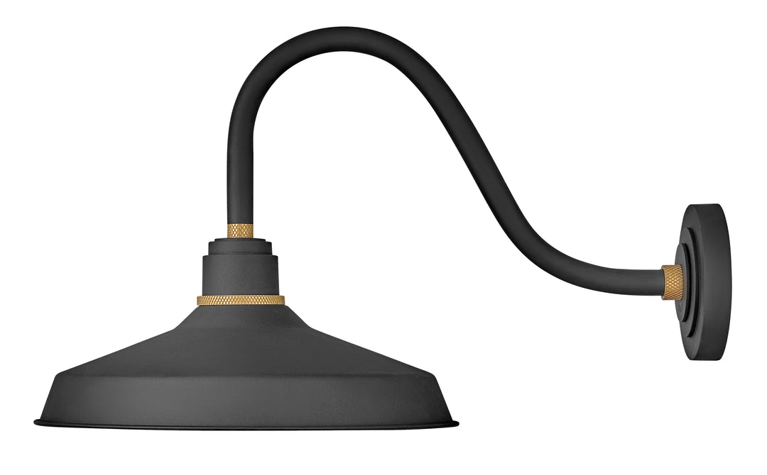 Hinkley Foundry Classic Outdoor Wall Light Large Wall Mount Barn Light Textured Black 10443TK
