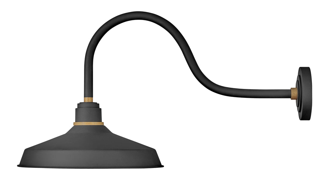 Hinkley Foundry Classic Outdoor Wall Light Large Wall Mount Barn Light Textured Black 10453TK