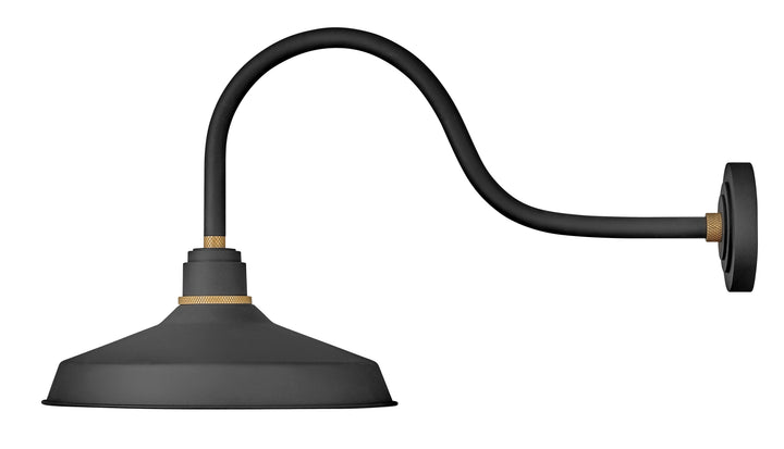 Hinkley Foundry Classic Outdoor Wall Light Large Wall Mount Barn Light Textured Black 10453TK