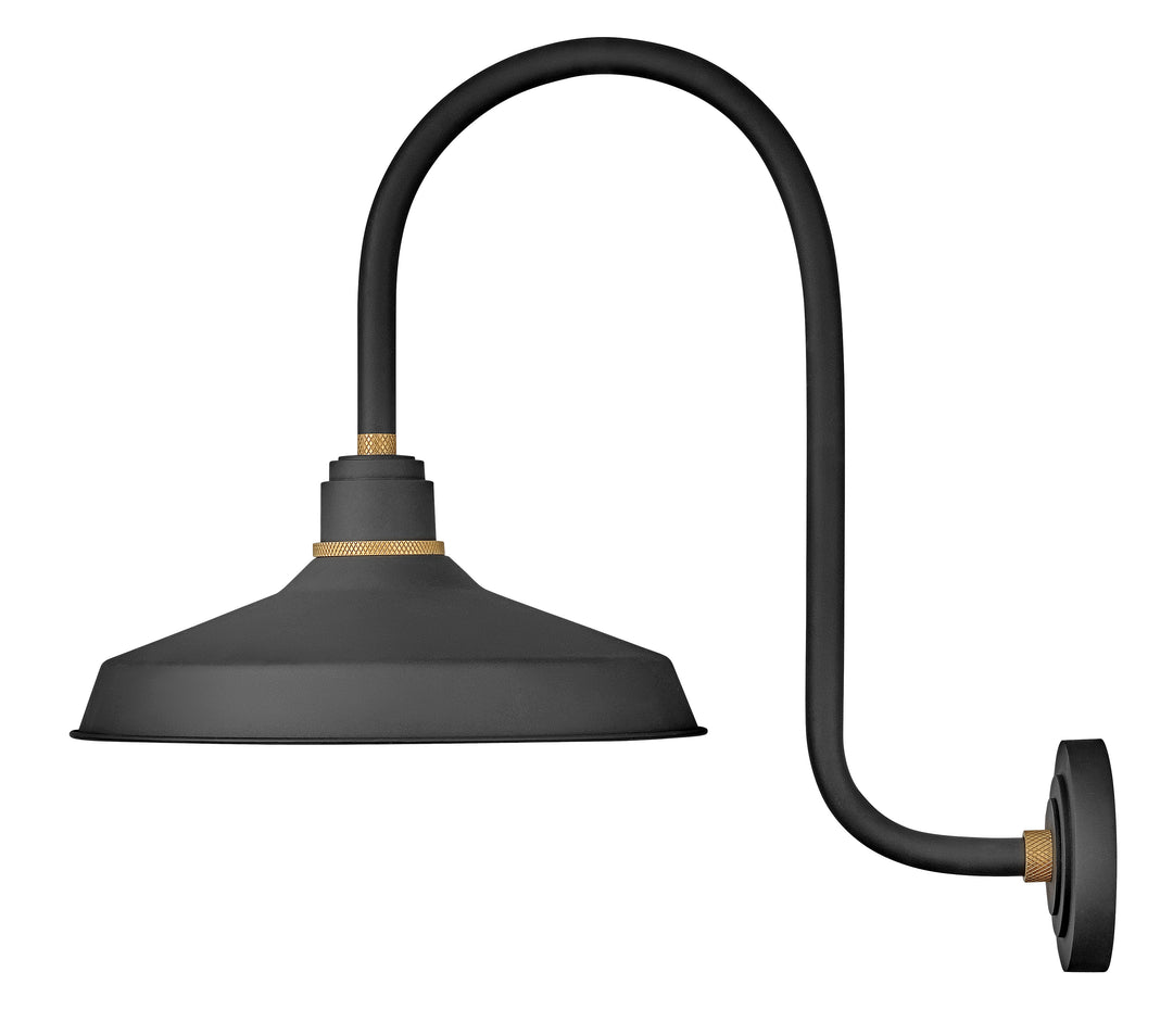 Hinkley Foundry Classic Outdoor Wall Light Large Wall Mount Barn Light Textured Black 10473TK