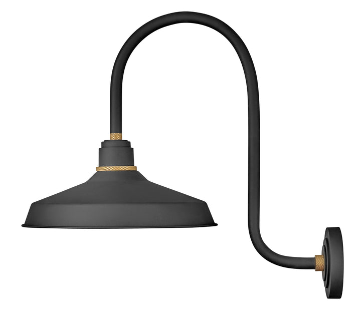 Hinkley Foundry Classic Outdoor Wall Light Large Wall Mount Barn Light Textured Black 10473TK
