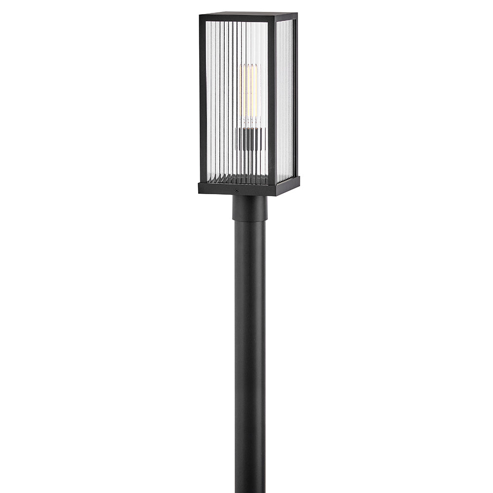 Hinkley Torrent Outdoor Post Mount Lantern Medium Post Mount Lantern Black 10601BK