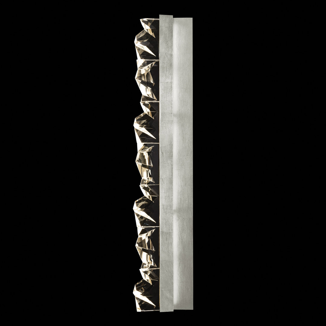 Fine Art Handcrafted Lighting Strata 42.5"H Sconce in Standard Silver Leaf (927750-1ST)