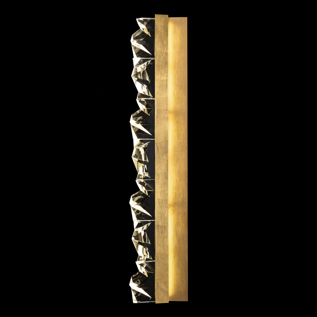 Fine Art Handcrafted Lighting Strata 42.5"H Sconce in Standard Gold Leaf (927750-2ST)