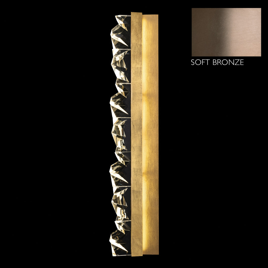 Fine Art Handcrafted Lighting Strata 42.5"H Sconce in Soft Ombre Bronze (927750-3ST)