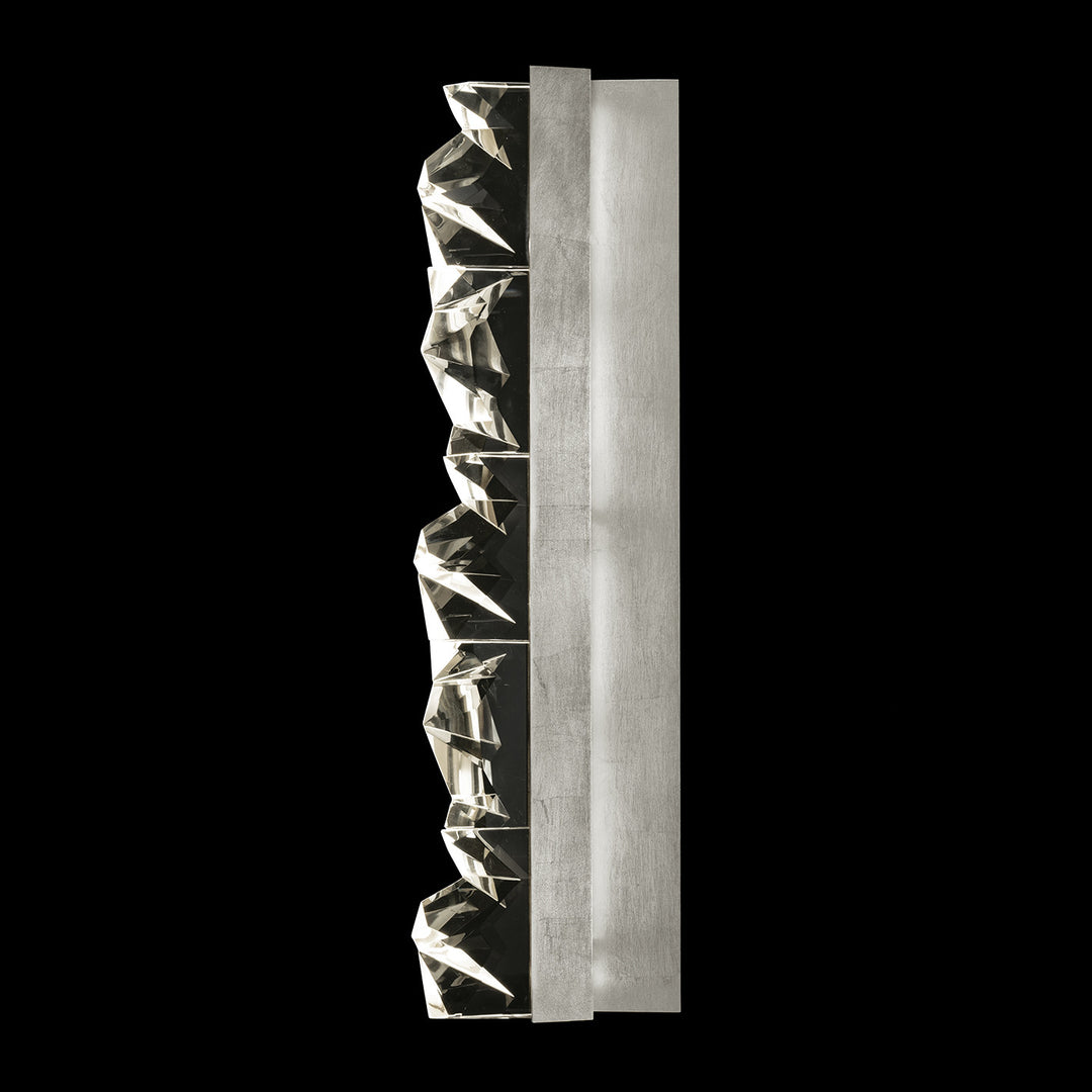 Fine Art Handcrafted Lighting Strata 30.5"H Sconce in Standard Silver Leaf (927950-1ST)