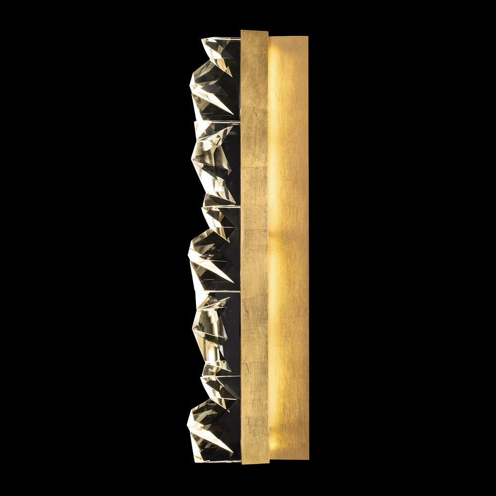 Fine Art Handcrafted Lighting Strata 30.5"H Sconce in Standard Gold Leaf (927950-2ST)