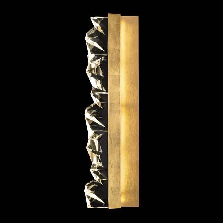 Fine Art Handcrafted Lighting Strata 30.5"H Sconce in Standard Gold Leaf (927950-2ST)