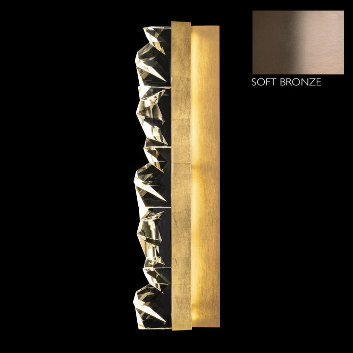 Fine Art Handcrafted Lighting Strata 30.5"H Sconce in Soft Ombre Bronze (927950-3ST)