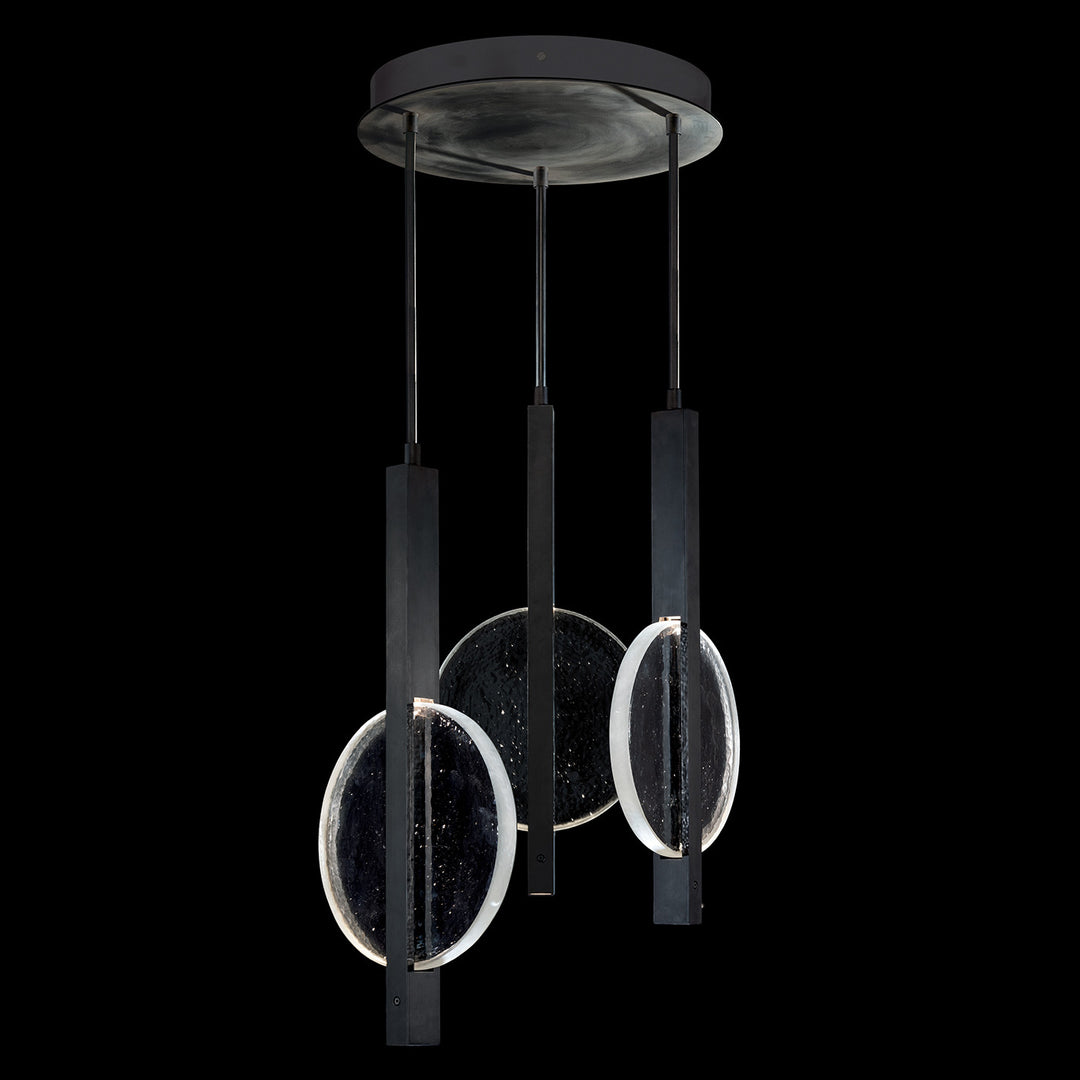 Fine Art Handcrafted Lighting Selene 16"W Pendant 922240 in Standard Black Iron (922240-1ST)