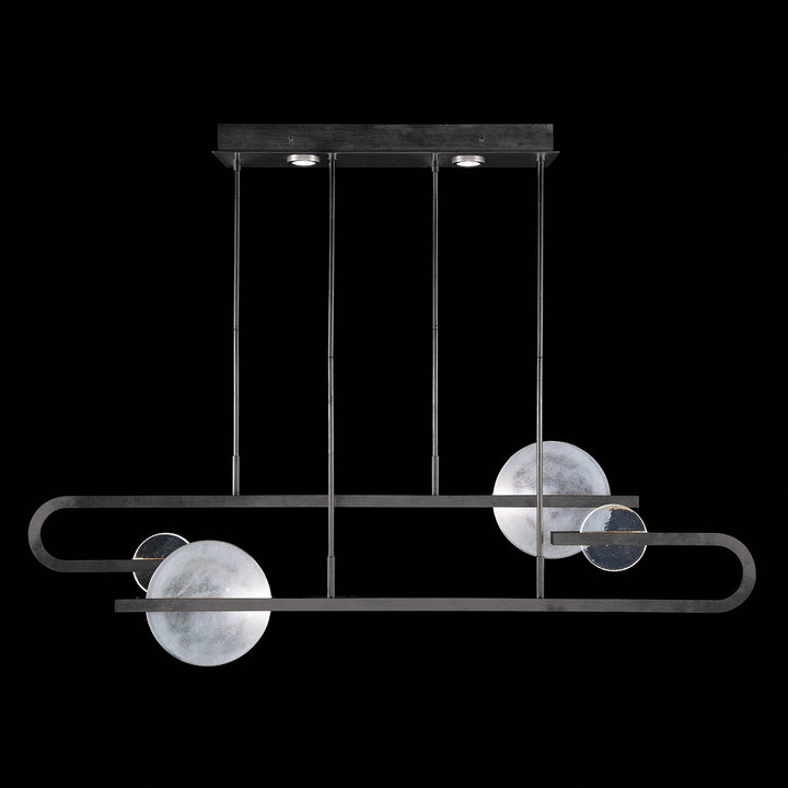 Fine Art Handcrafted Lighting Selene 65"W Pendant in Standard Black Iron (922840-1ST)
