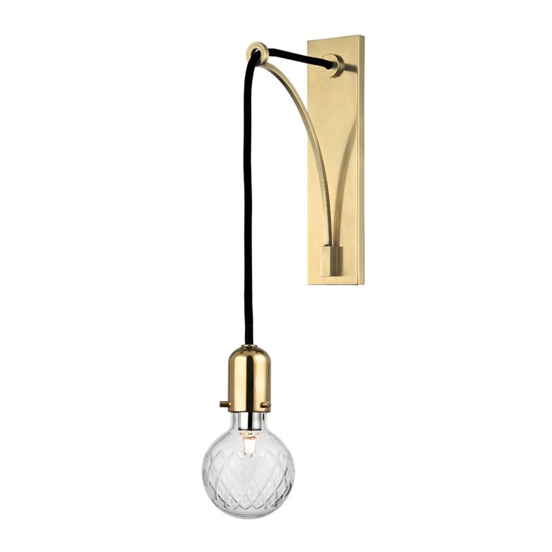 Hudson Valley Lighting Marlow Wall Sconce Wall Sconces Hudson Valley Lighting Aged Brass  