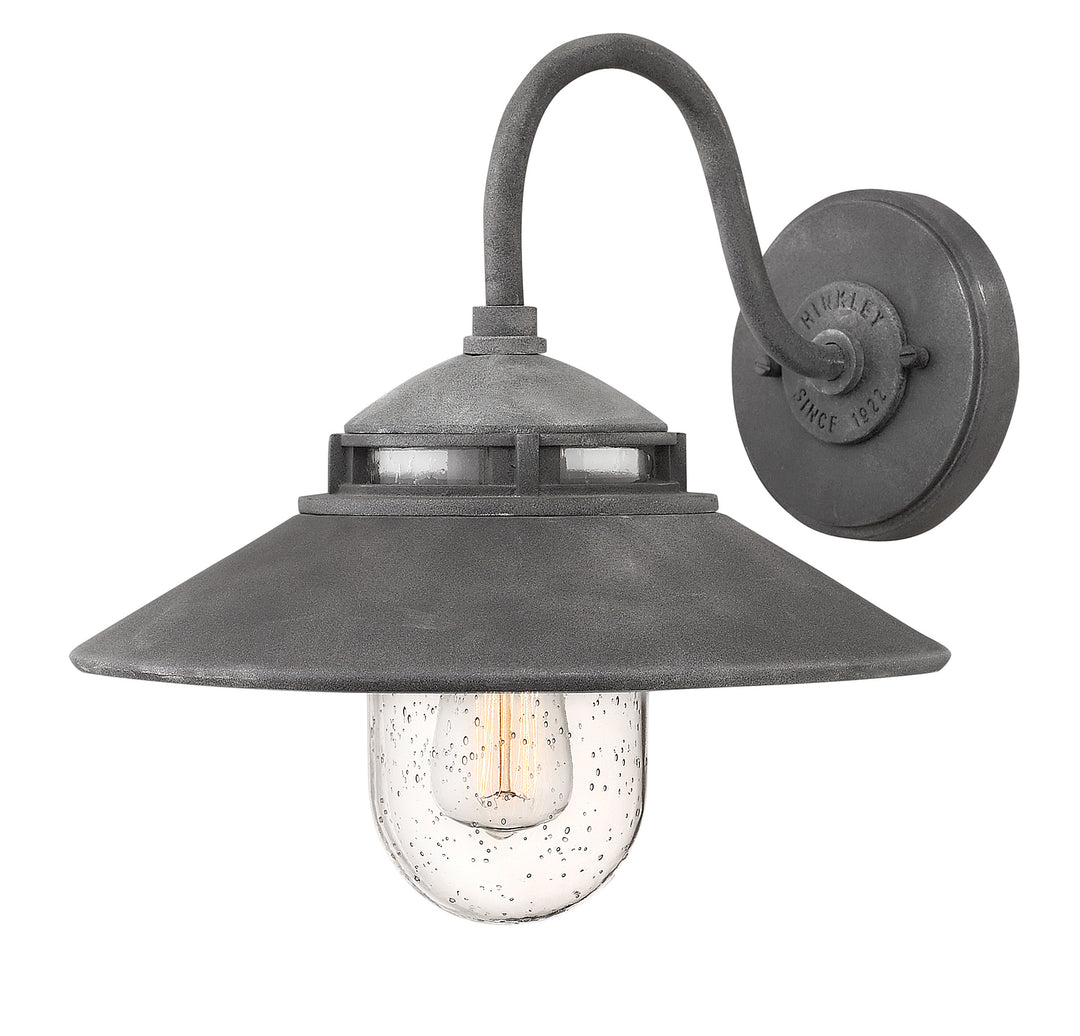 Hinkley Atwell Outdoor Wall Light Medium Wall Mount Barn Light Aged Zinc 1110DZ