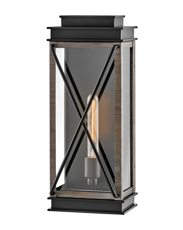 Hinkley Montecito Outdoor Wall Light Medium Wall Mount Lantern Black 11194BK