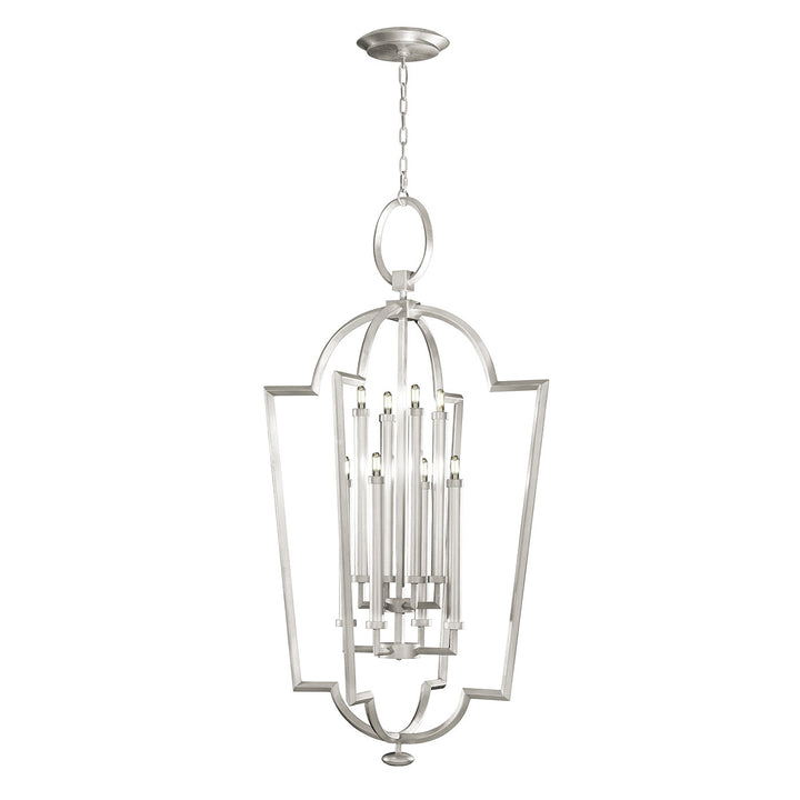 Fine Art Handcrafted Lighting Allegretto 28"W Round Pendant in Standard Silver Leaf (780440-SF4)