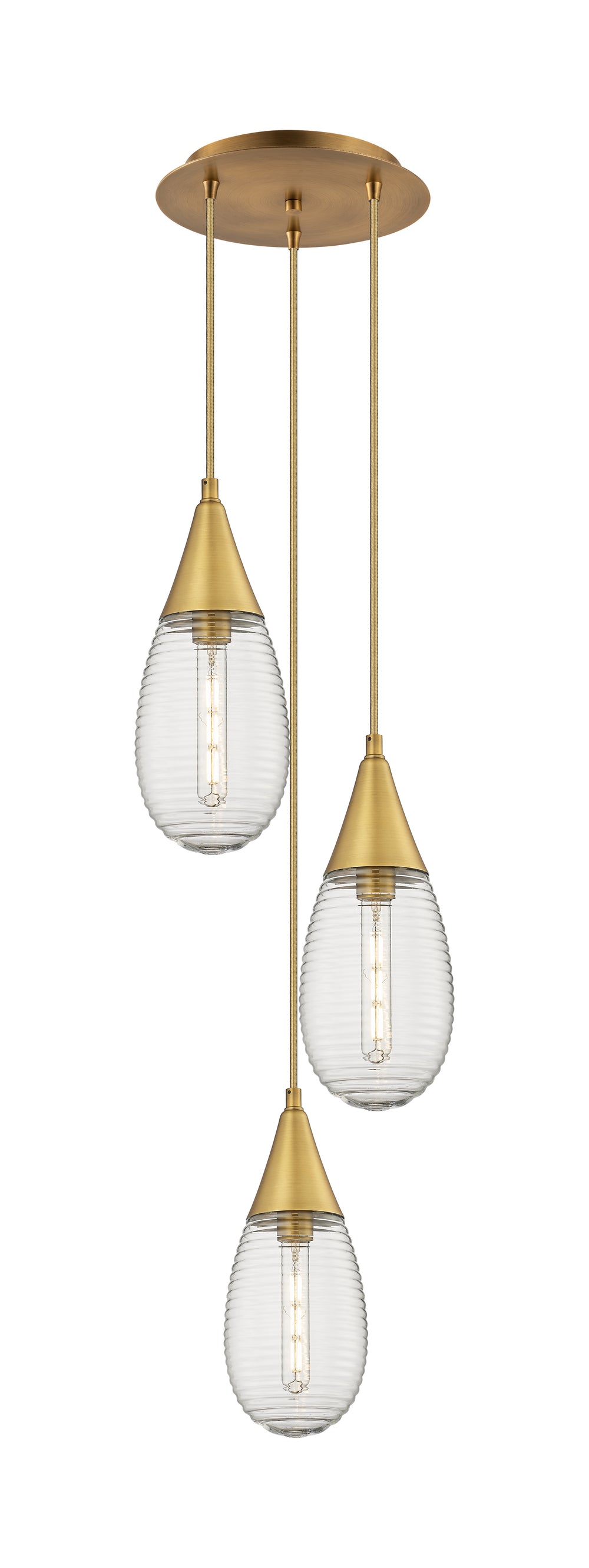 Innovations Lighting Malone 6" Multi Pendant - Brushed Brass Pendants Innovations Lighting   