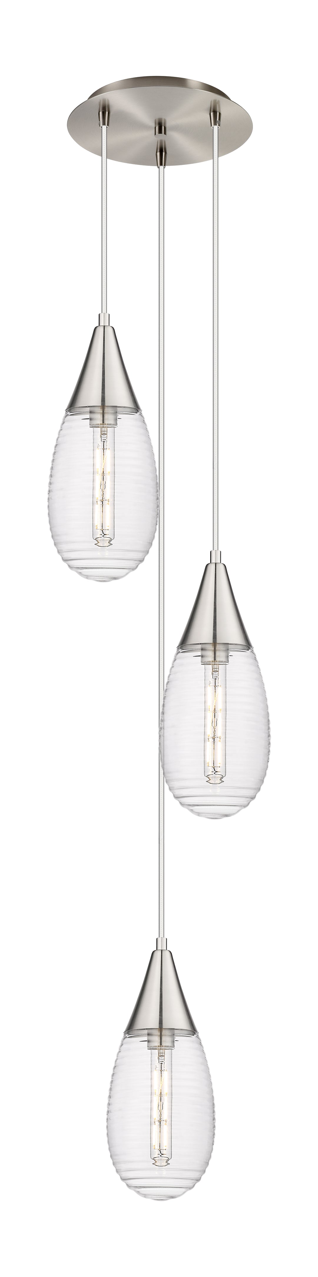 Innovations Lighting Malone 6" Multi Pendant - Brushed Satin Nickel Pendants Innovations Lighting   