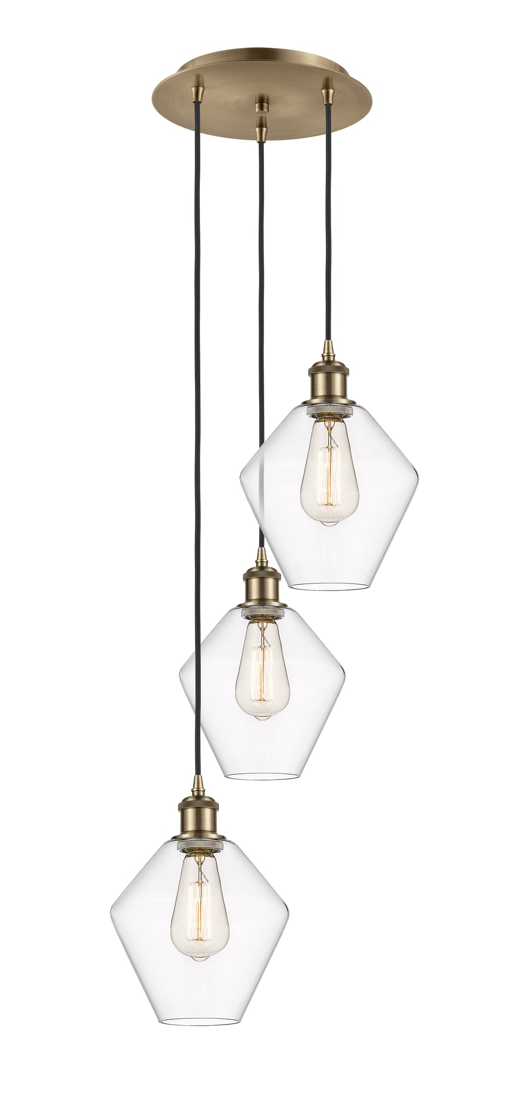 Innovations Lighting Cindyrella 8" Multi Pendant - Antique Brass