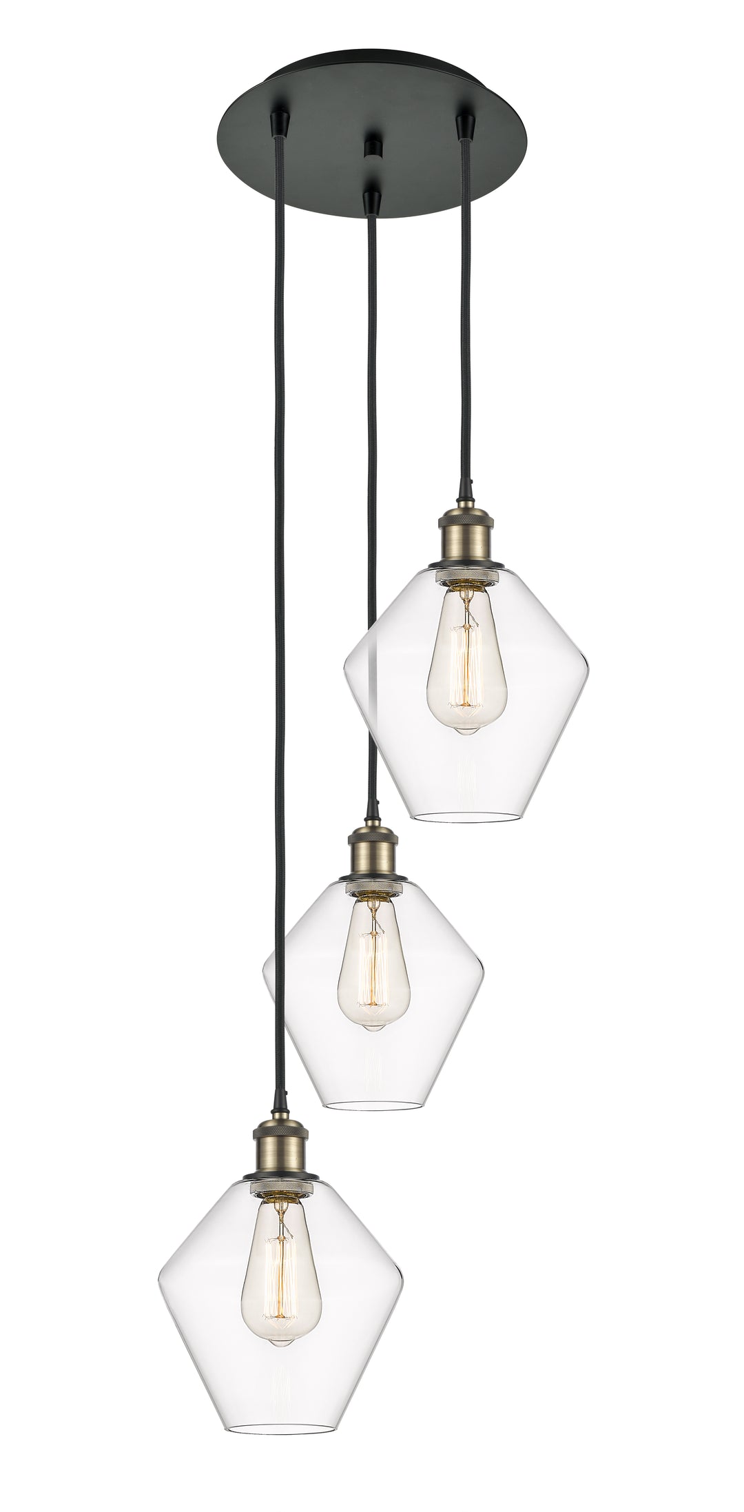 Innovations Lighting Cindyrella 8" Multi Pendant - Black Antique Brass
