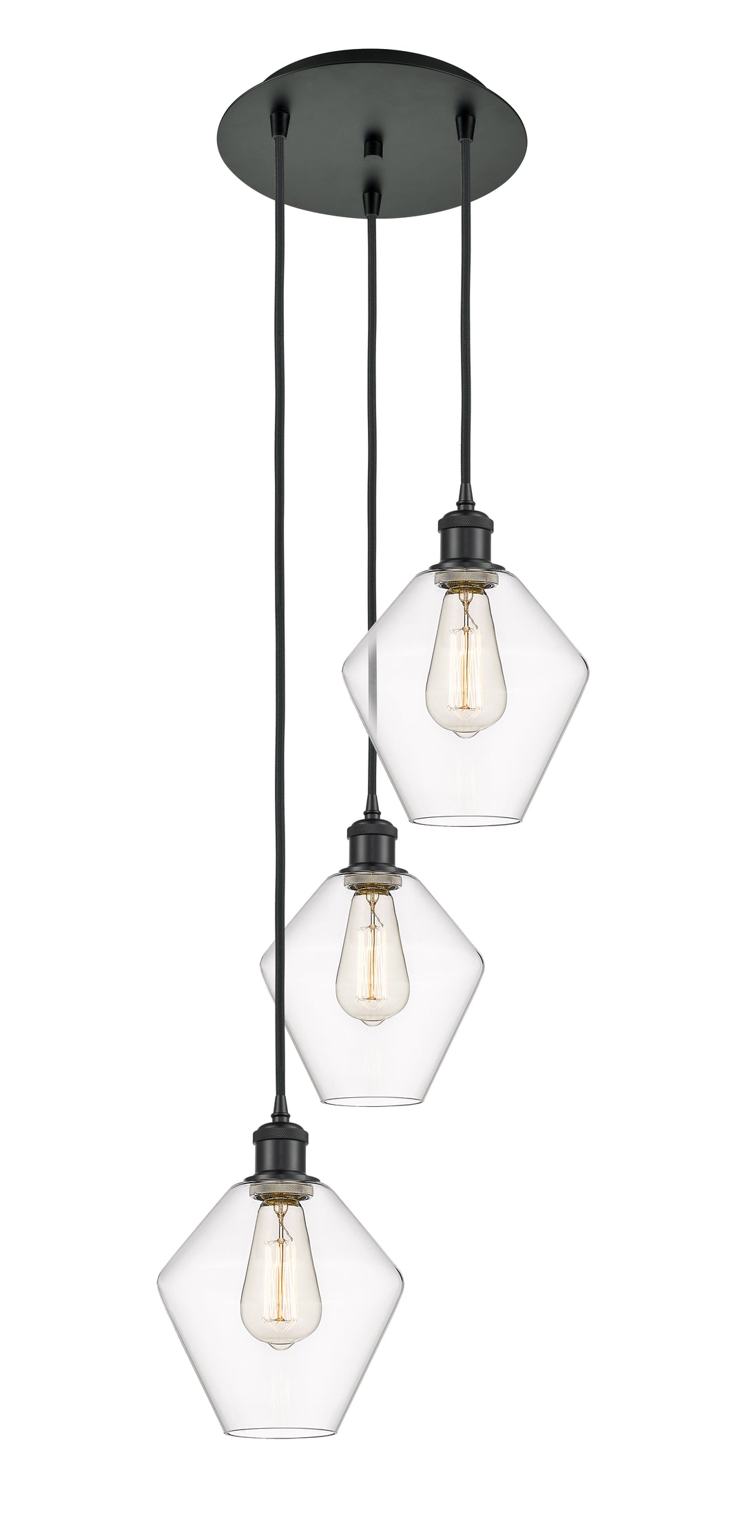 Innovations Lighting Cindyrella 8" Multi Pendant - Matte Black