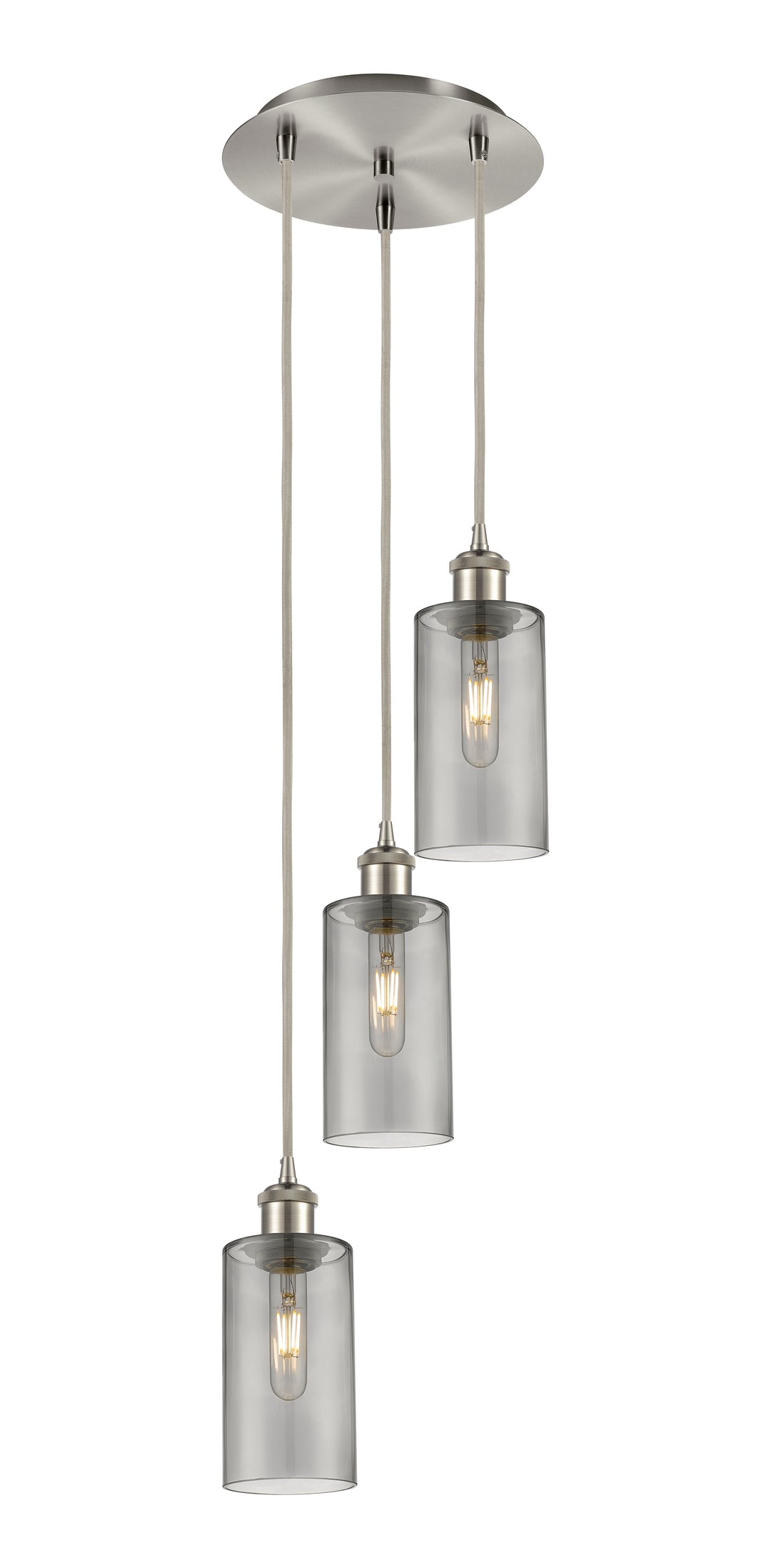 Innovations Lighting Crown Point 5" Multi Pendant - Brushed Satin Nickel Pendants Innovations Lighting   