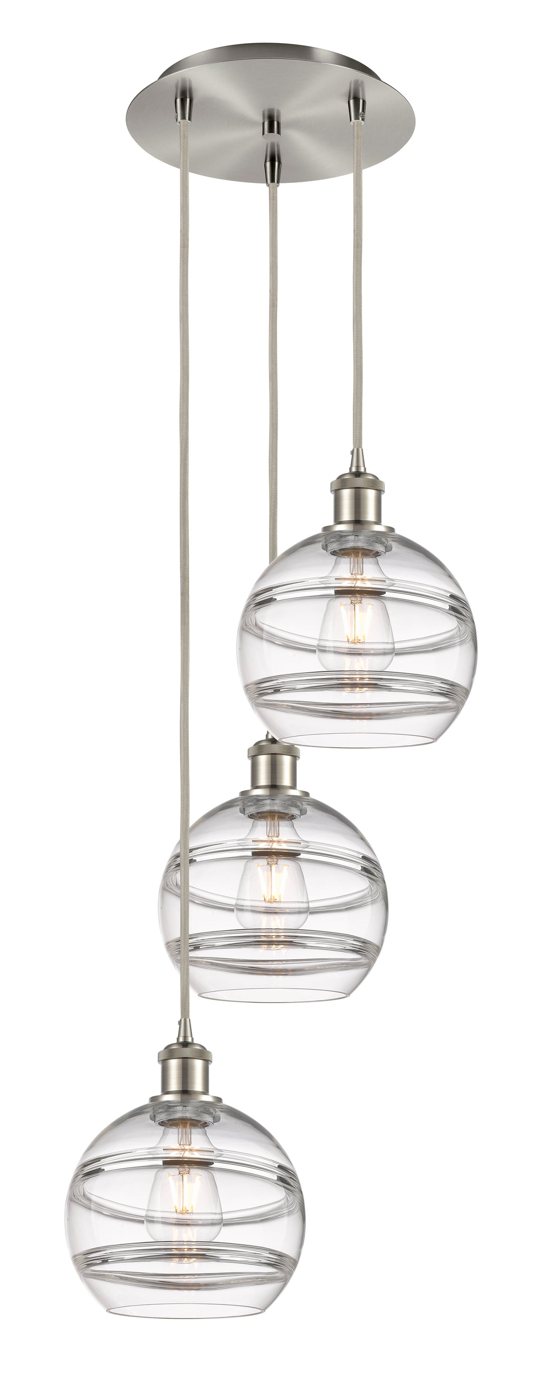 Innovations Lighting Rochester 8" Multi Pendant - Brushed Satin Nickel