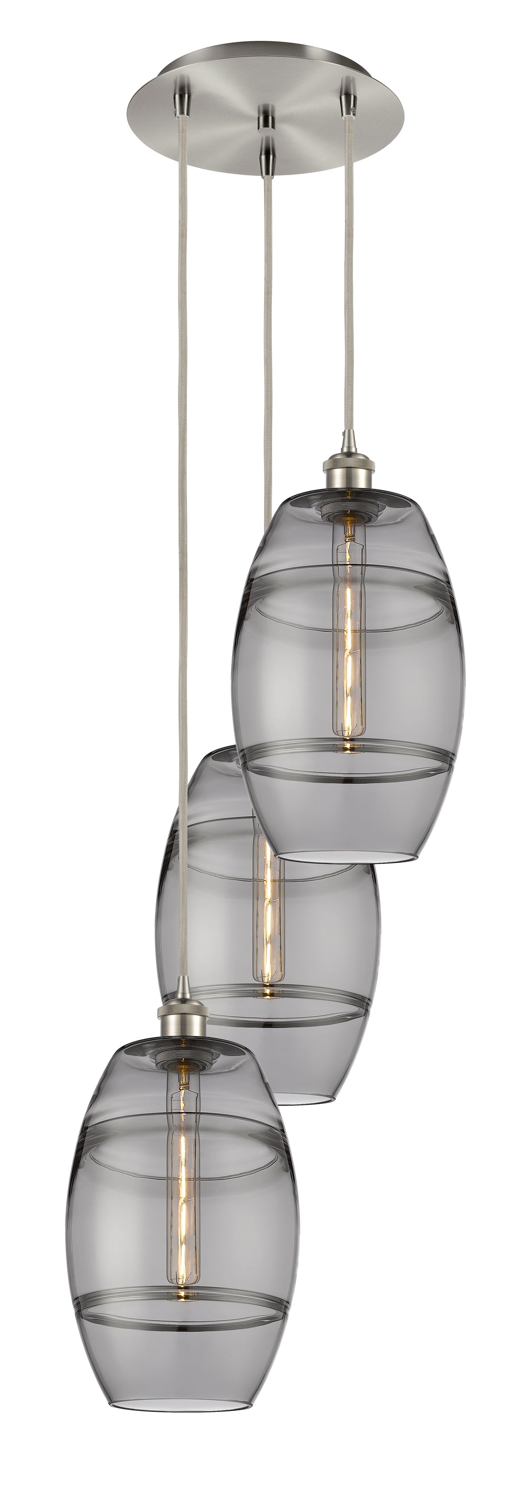 Innovations Lighting Vaz 8" Multi Pendant - Brushed Satin Nickel