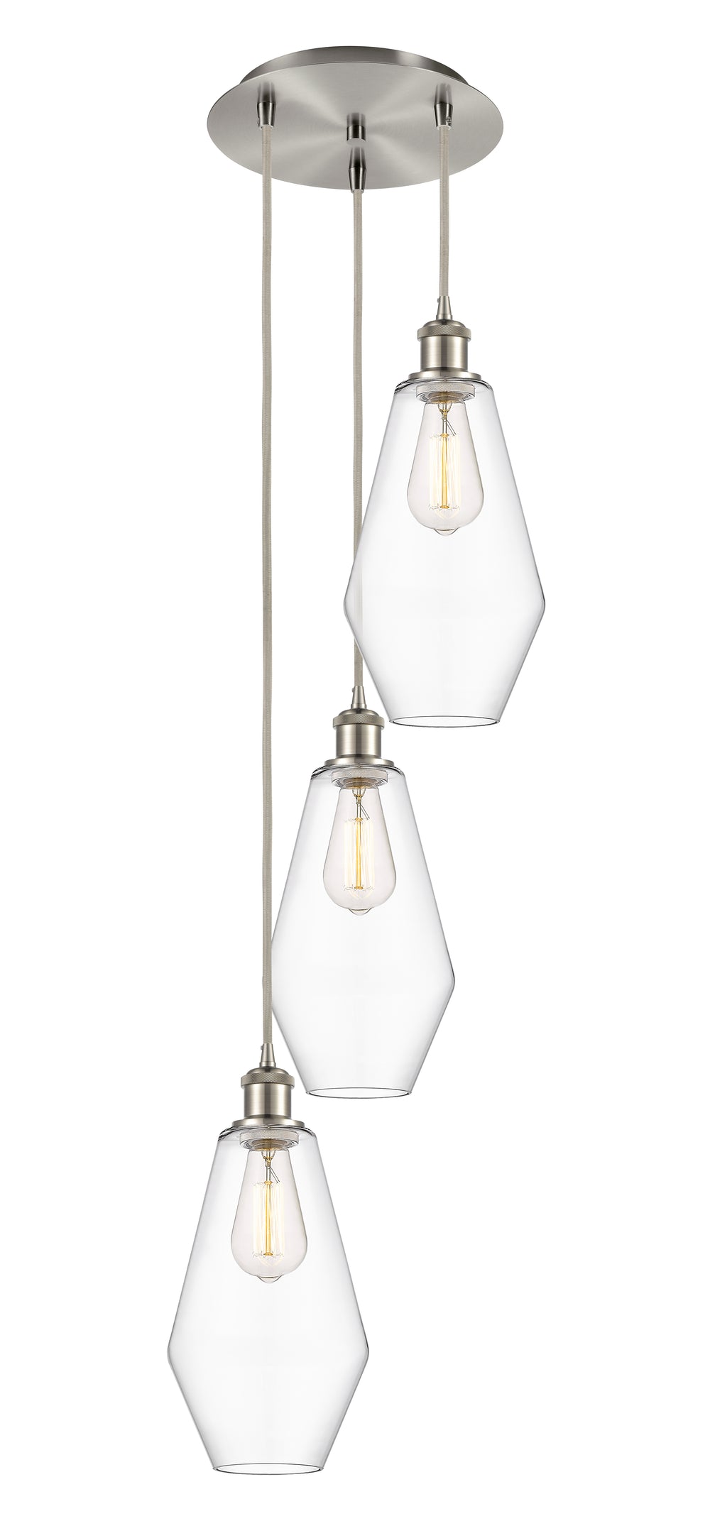 Innovations Lighting Cindyrella 7" Multi Pendant - Brushed Satin Nickel