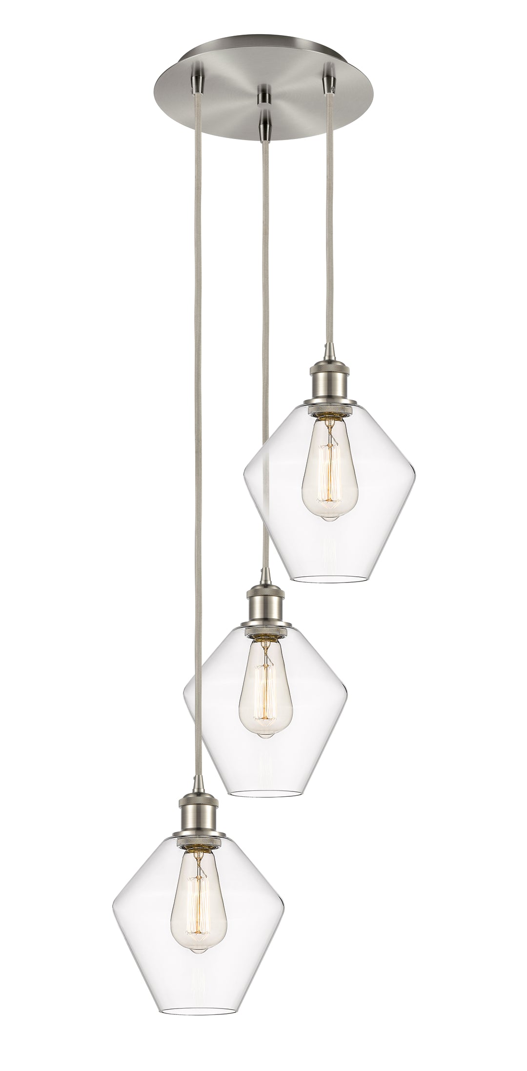 Innovations Lighting Cindyrella 8" Multi Pendant - Brushed Satin Nickel