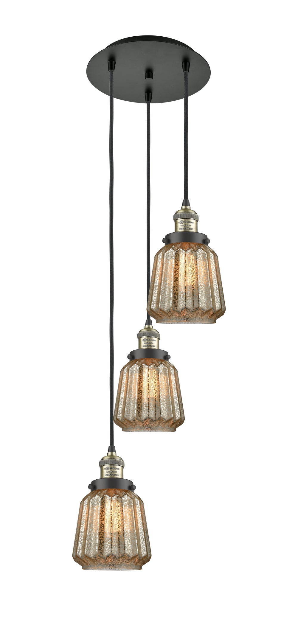 Innovations Lighting Chatham 6" Multi Pendant - Black Antique Brass