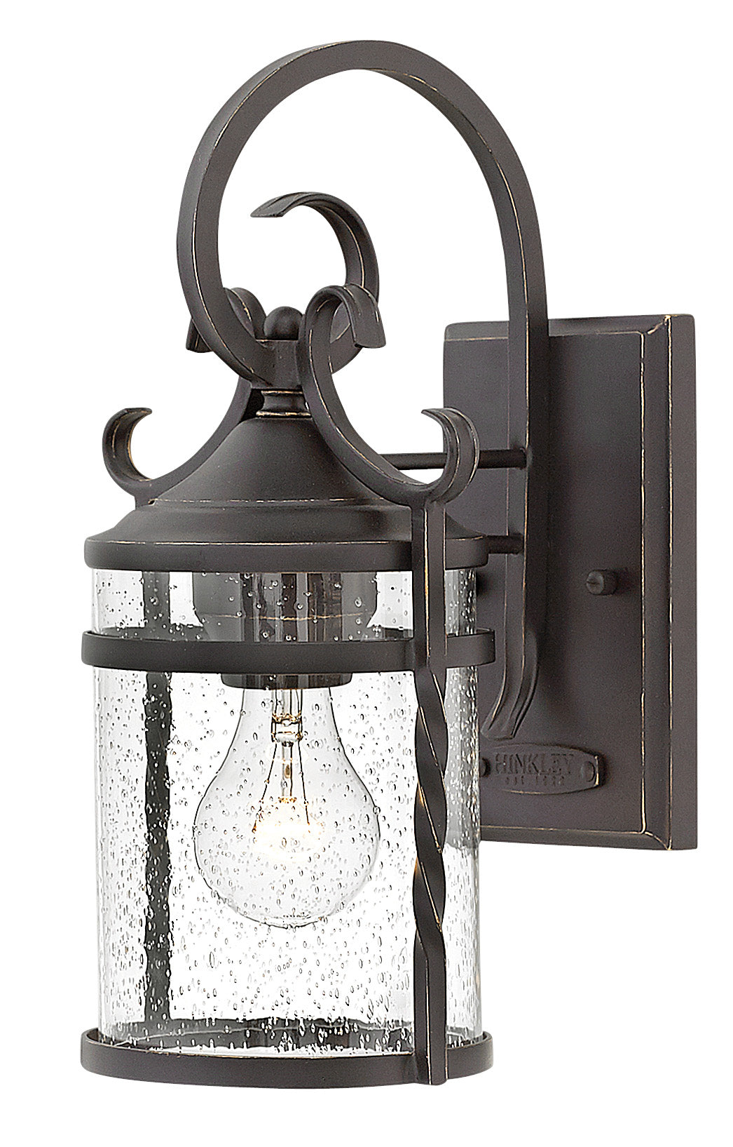 Hinkley Casa Outdoor Wall Light Small Wall Mount Lantern Olde Black 1140OL-CL