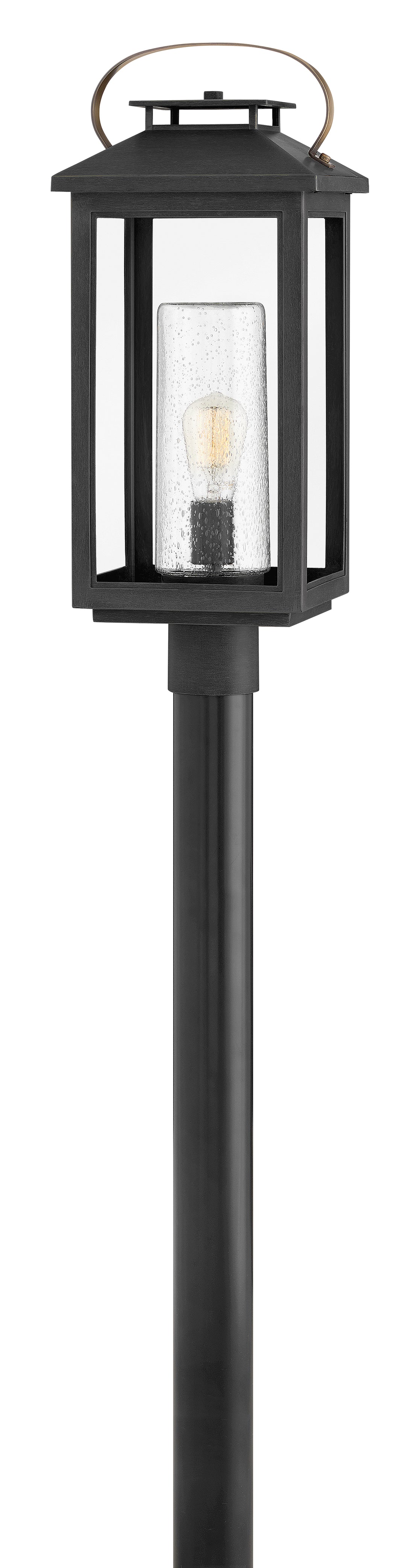 Hinkley Atwater Outdoor Post Mount Lantern Large Post Mount Lantern Black 1161BK-LL