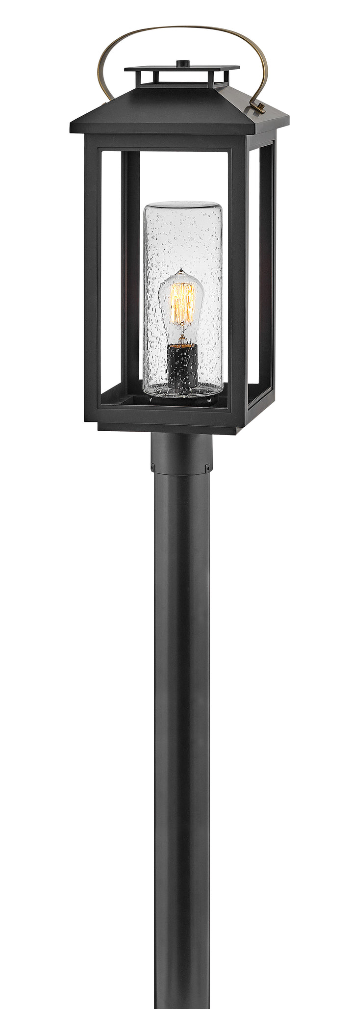 Hinkley Atwater Outdoor Post Mount Lantern Large Post Mount Lantern Black 1161BK