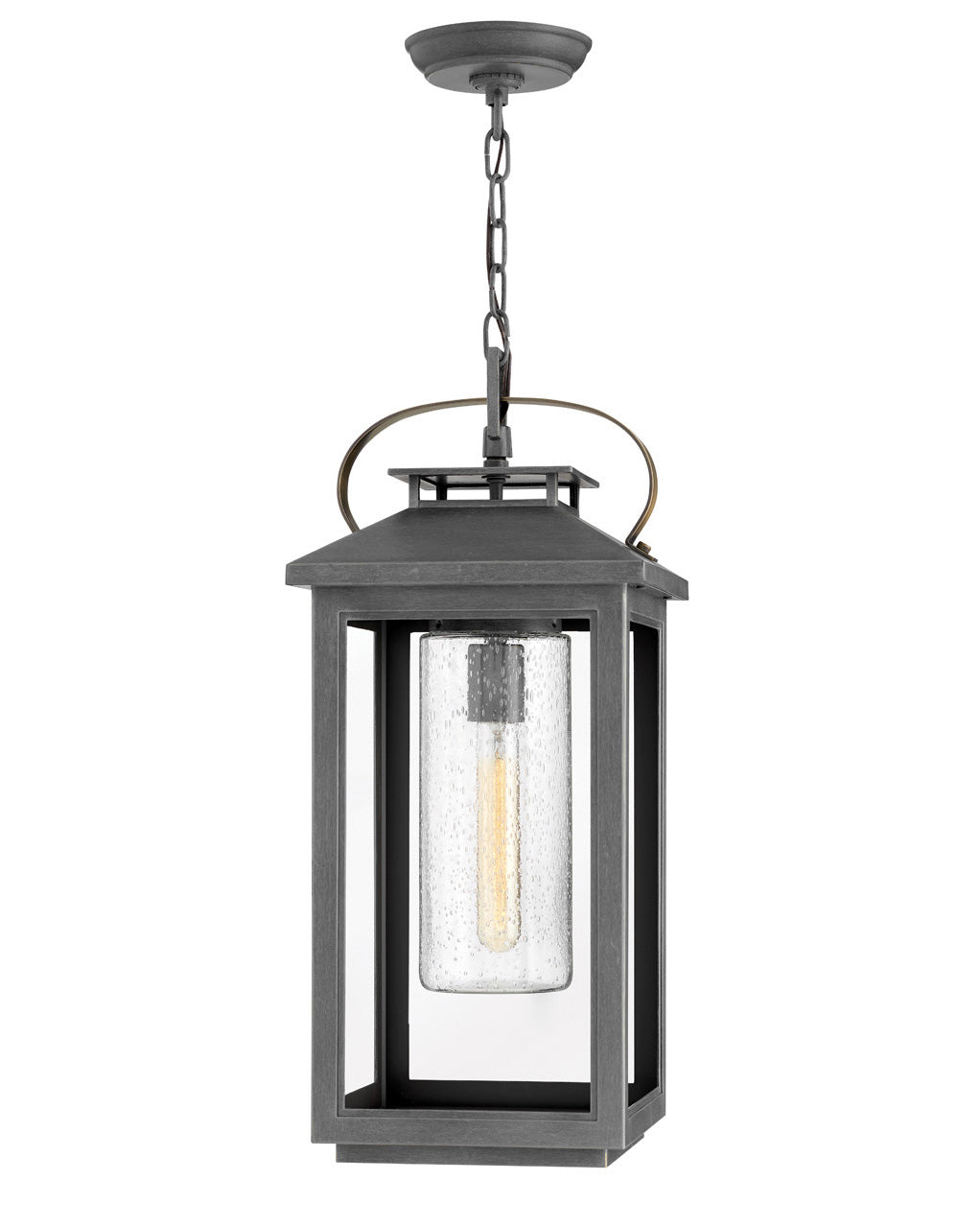 Hinkley Atwater Outdoor Hanging Light Large Hanging Lantern Ash Bronze 1162AH-LL