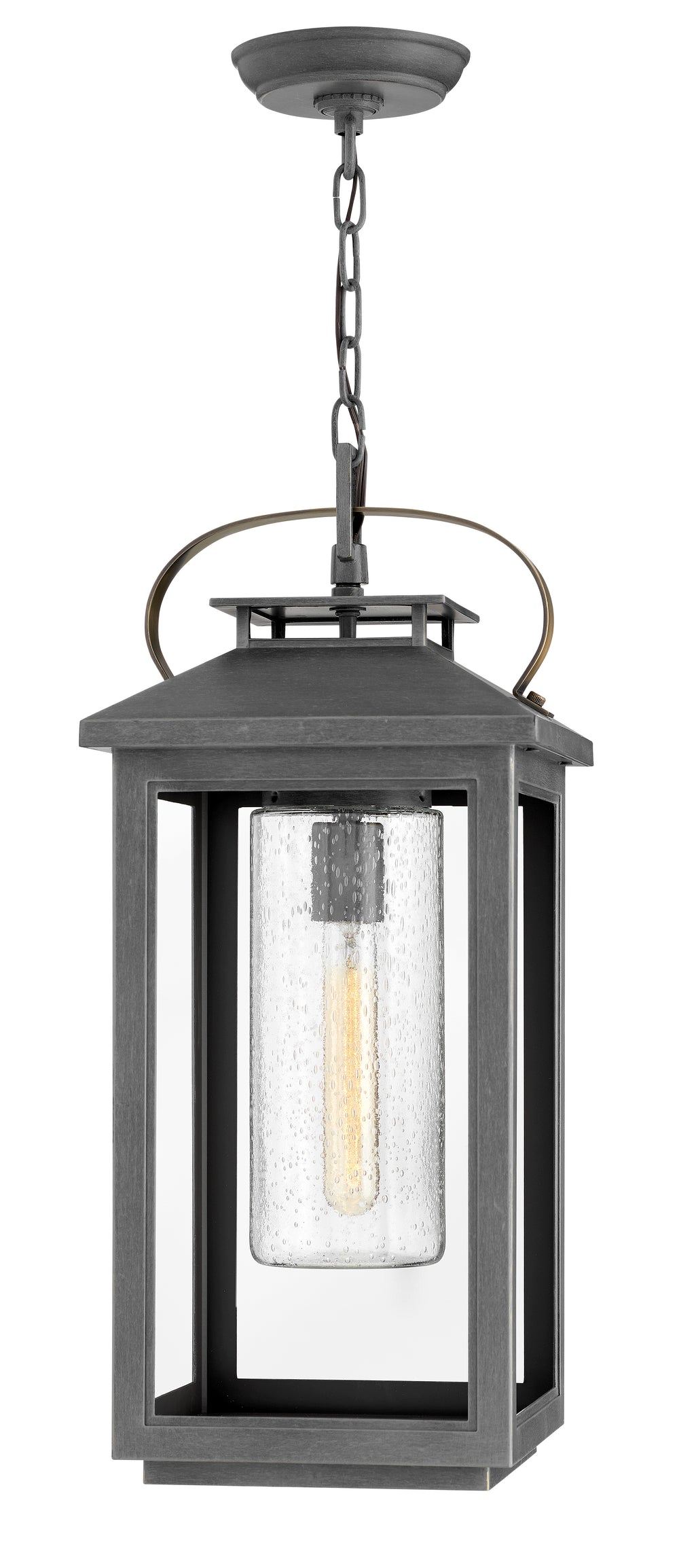 Hinkley Atwater Outdoor Hanging Light Large Hanging Lantern Ash Bronze 1162AH-LV
