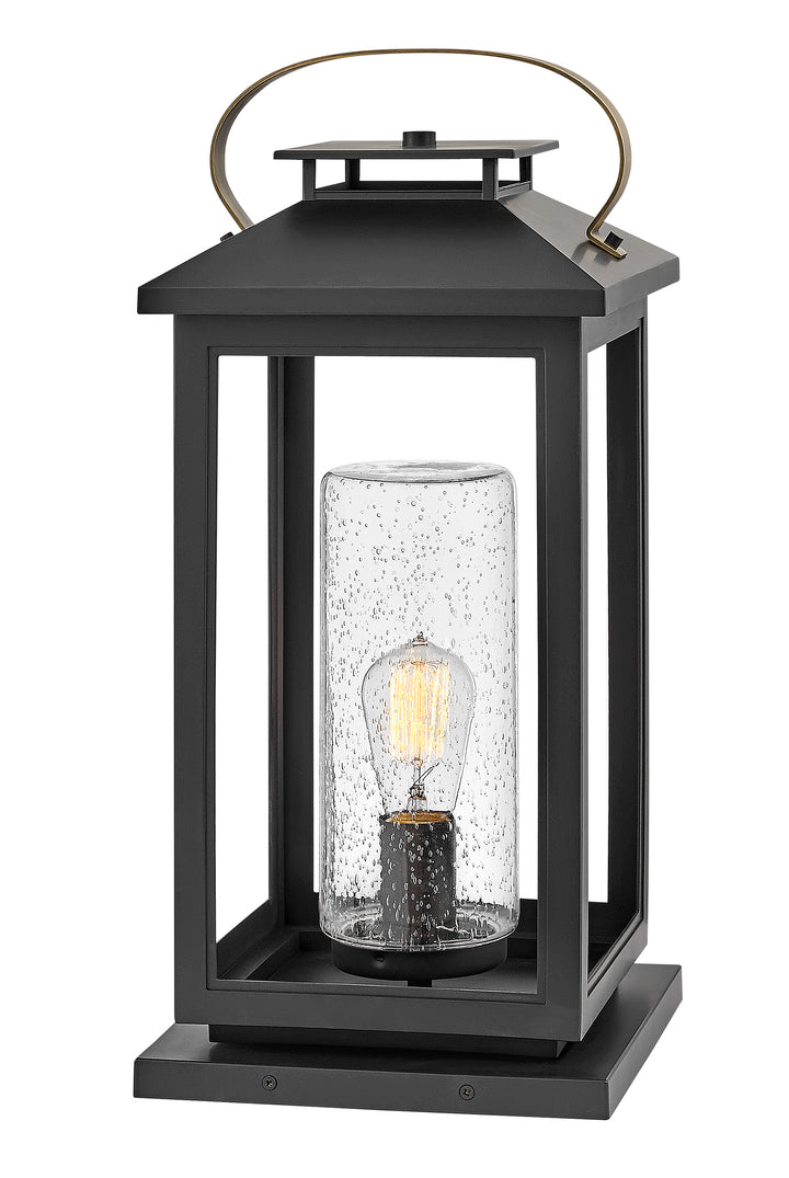 Hinkley Atwater Outdoor Pier Mount Lantern Large Pier Mount Lantern Black 1167BK-LV