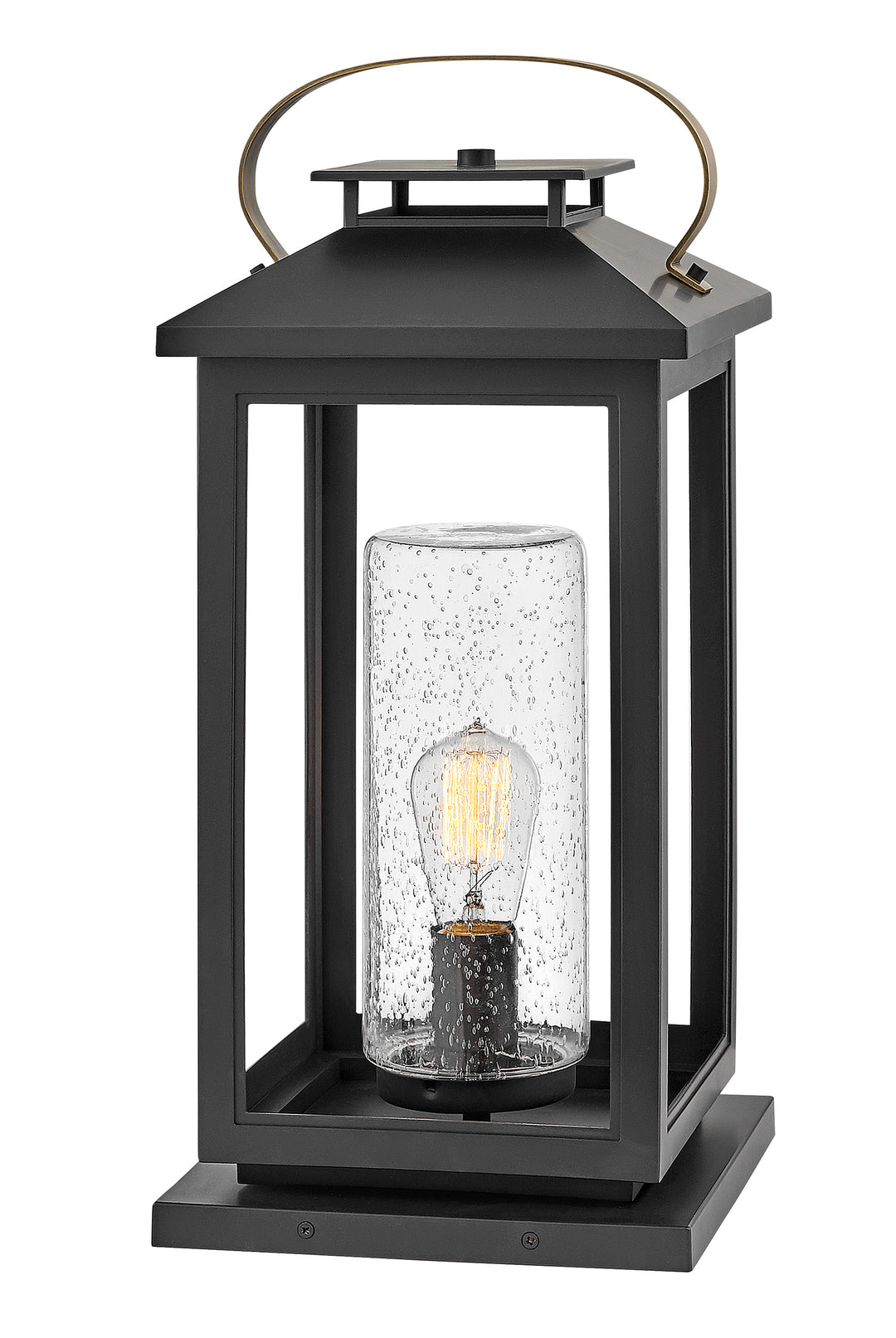 Hinkley Atwater Outdoor Pier Mount Lantern Large Pier Mount Lantern Black 1167BK