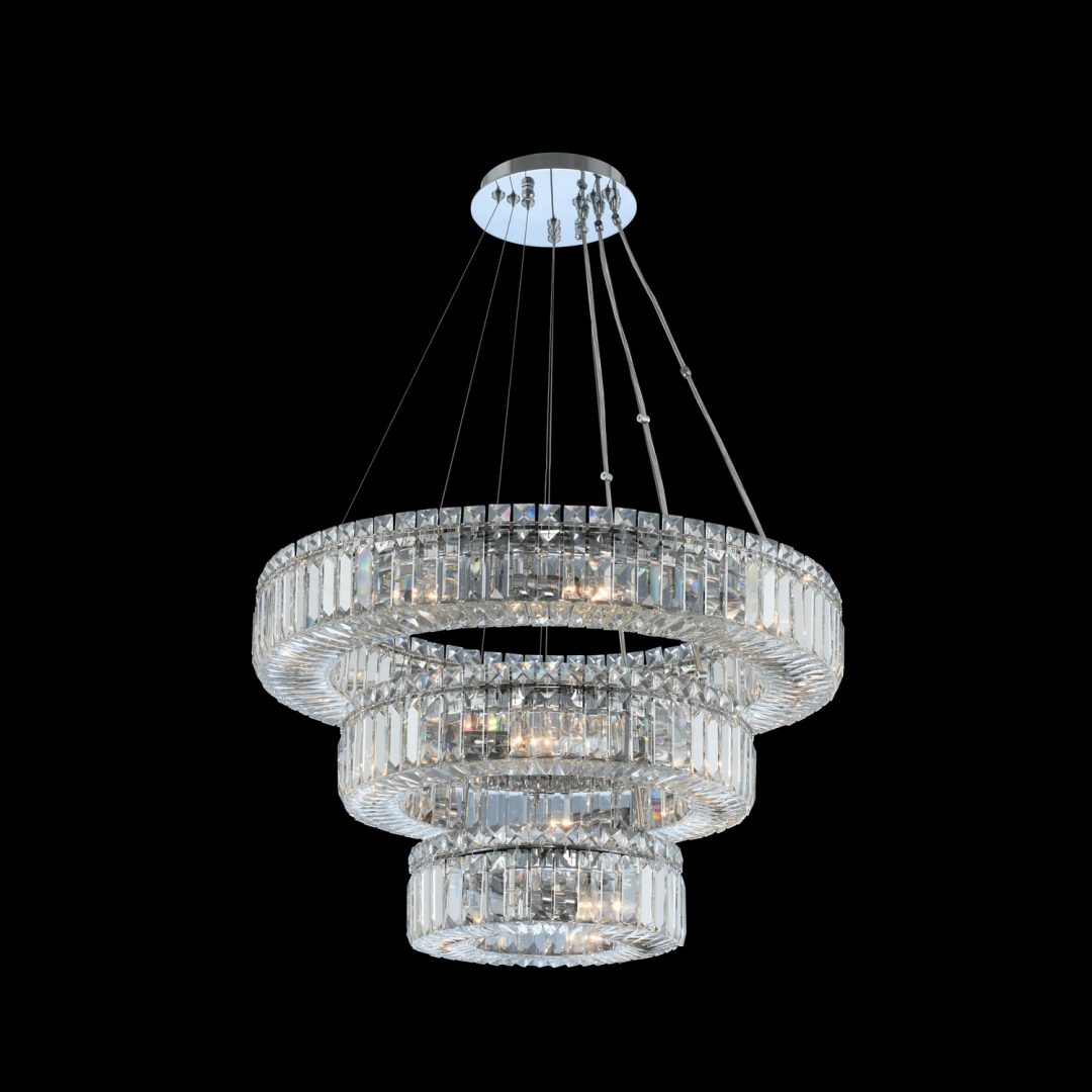 Allegri Rondelle (12 + 18 + 26) Inch 3 Tier Pendant